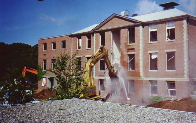 Tearing down of Ford Hall