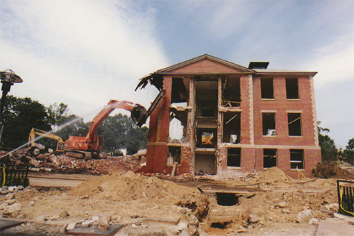 Tearing Down of Ford and Sydeman Halls