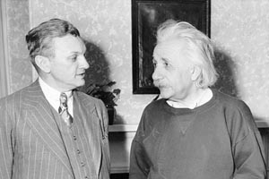 George Alpert and Albert Einstein, March 1947.