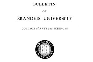 Bulletin of Brandeis University College of Arts and Sciences, Number 1. Announcing Courses for 1948-49