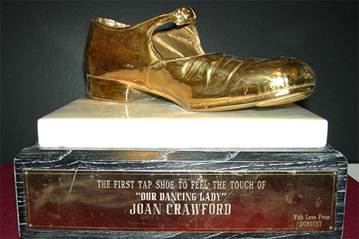 Tap Dance Award with bronze tap shoe
