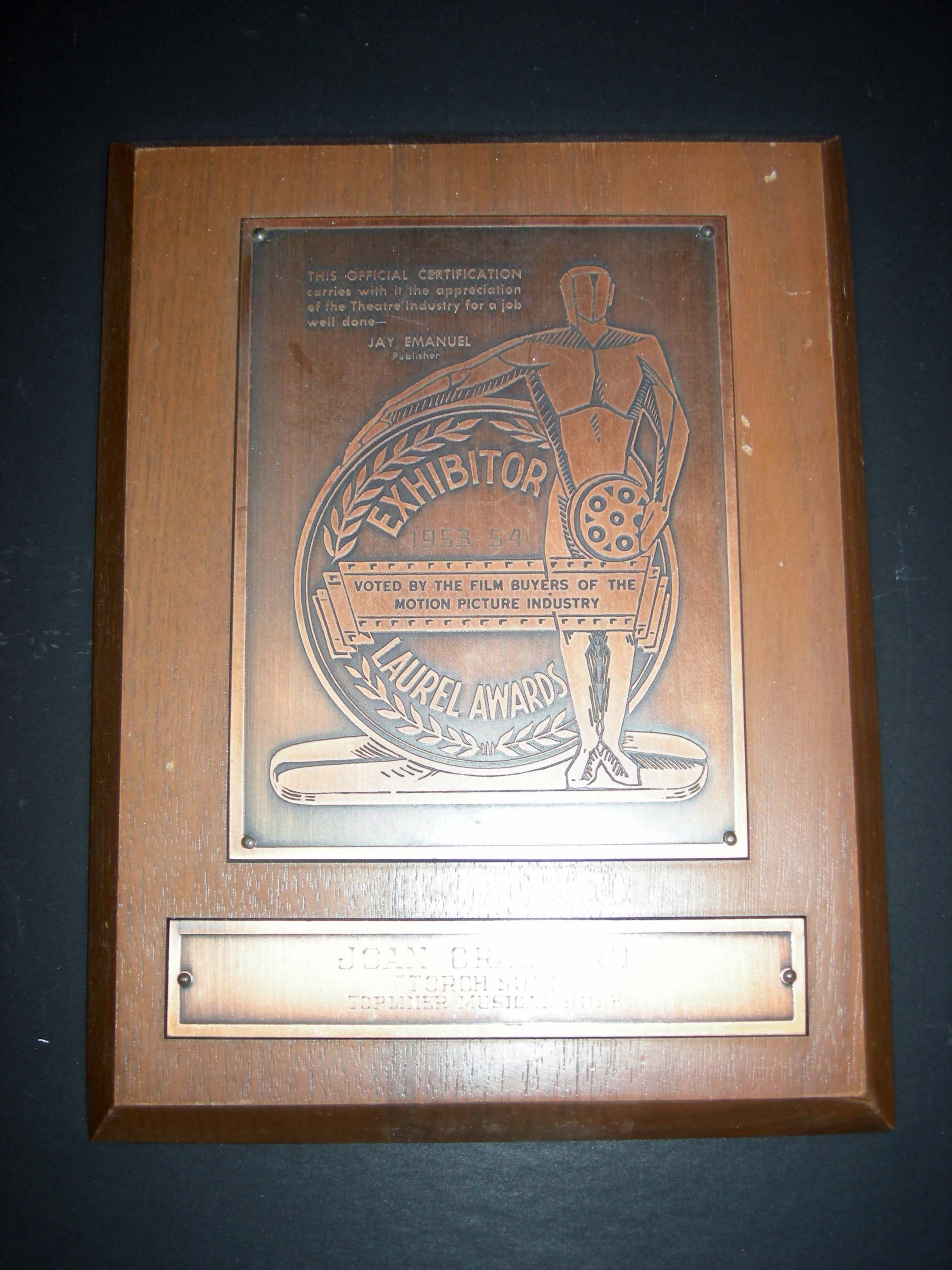 Award plaque