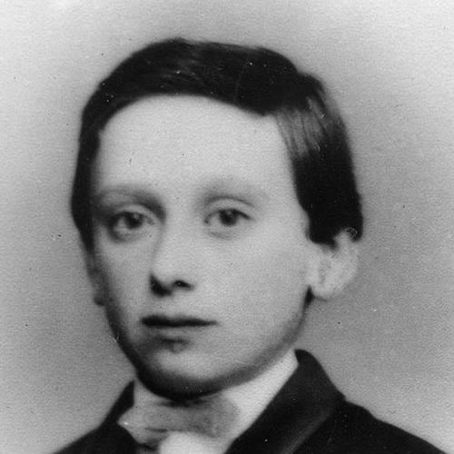 Louis Brandeis as a young boy looking into the camera