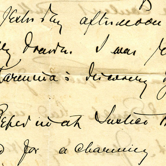 one of LDB’s illegible letters