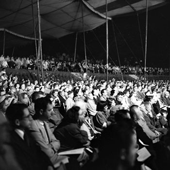 Audience during the performance of "When It's Sleepy" at the Festival of the Creative Arts.