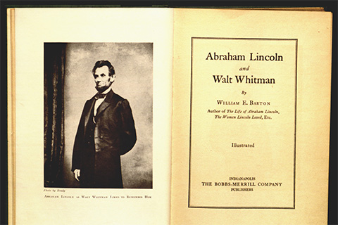 Lincoln and Whitman, title page