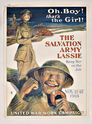 W68 Vintage WWI Salvation Army War Fund Raising Poster Re-Print WW1 A1/A2/A3/A4 