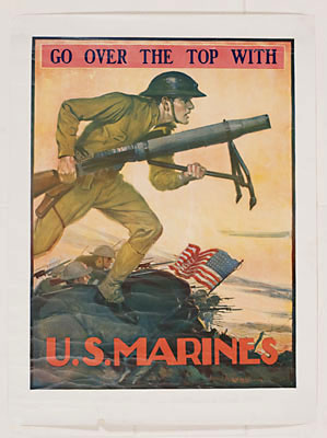 "Go Over the Top with U.S. Marines"