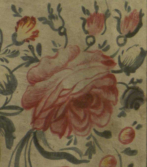 Close-up of an illustration of a rose