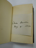 Charles Darwin's signature dated May 4, 1870