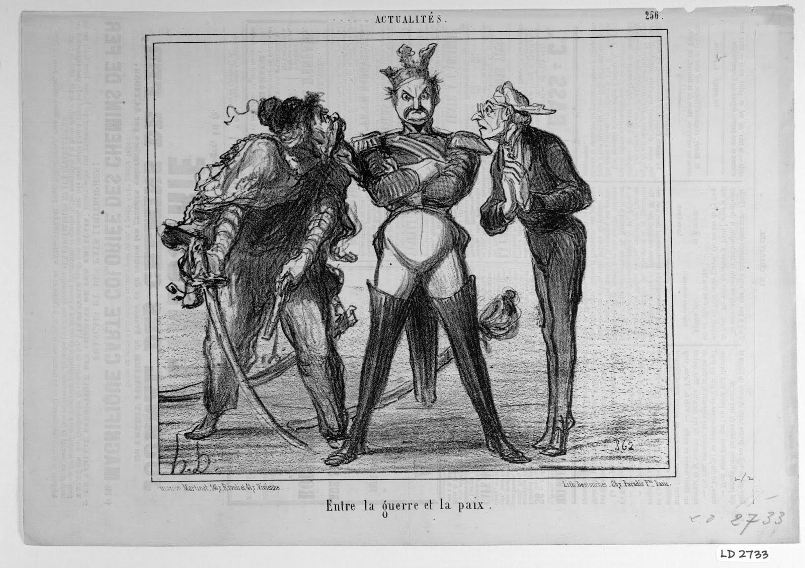 Honoré Daumier. Actualités, no. 256. Le Charivari. December 29, 1855. LD 2733.