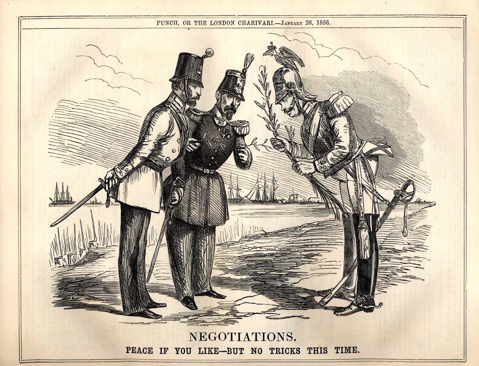 John Leech. Cartoon. Punch. January 26, 1856
