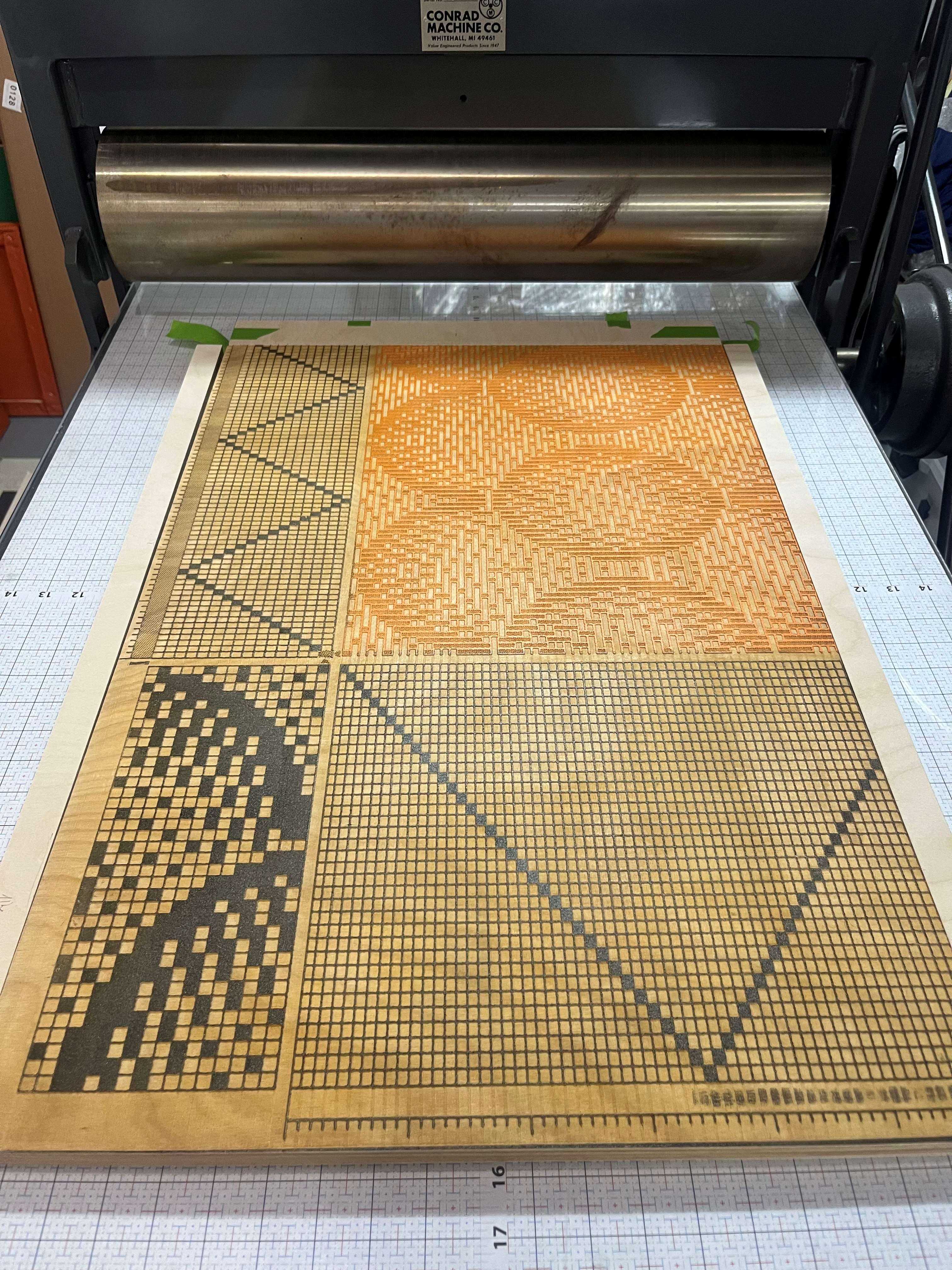 Photo of a laser engraving