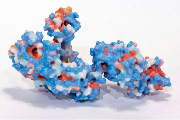 3D print of molecules
