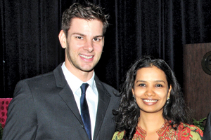 Photo of Tim Morehouse and Devika Mahadevan