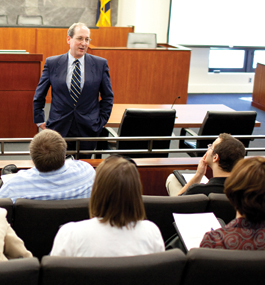 Fred Lawrence teaching at George Washington University's law school