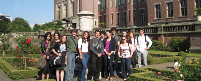 Brandeis in The Hague Summer 2010 students outside of the Peace Palace.