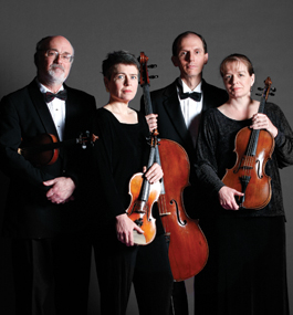 Lydian musicians Daniel Stepner, Judith Eissenberg, Joshua Gordon and Mary Ruth Ray.