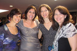  Photo of Eva (Pollin) Cowen, Ileen, Mara (Posner) Metzger and Belinda (Krifcher) Lehman. 