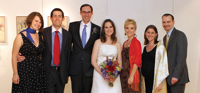 Photo of Rebecca Incledon ’04 and Paul Staniland's wedding.