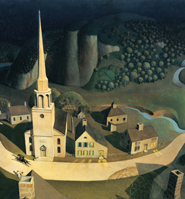  Grant Wood’s painting “Paul Revere’s Ride,” like the  Longfellow poem, celebrates a great American loner. In his “Paul Revere’s Ride,” Fischer reveals a great American “joiner,” who brought people together at a pivotal moment.