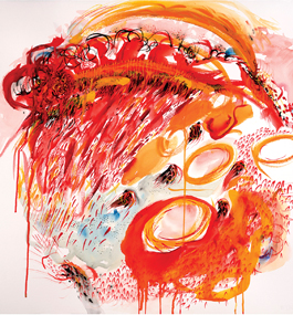 Karen Frostig, "Carnage III," 2007, watercolor