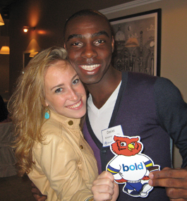  Julie Judson ’11 and Daniel Acheampong ’11