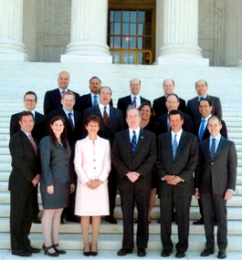 Sixteen Brandeis Alumni were admitted the the bar of the U.S. Supreme Court