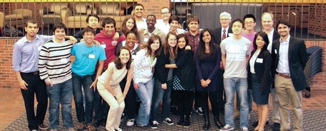 Students and alumni from around the world gathered on campus for the annual year-end celebration of the Wien International Scholarship Program.