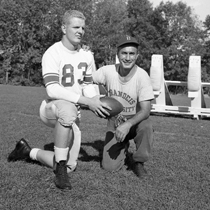 Bill McKenna ’55 with Coach Benny Friedman