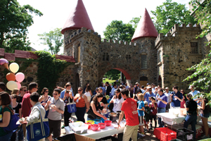 Ice cream social at the Castle