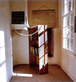 HIDDEN AWAY: The original movable bookcase at the Anne Frank House, which concealed the entrance to the Secret Annex.