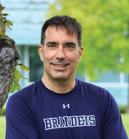 New Alumni Association President Mark Surchin during a recent visit to campus, just before a run around the peripheral road.