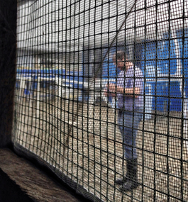 RISKY BUSINESS: Hatch at the Bong County Ebola Treatment Unit, in Liberia.