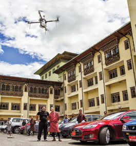 HIGH IN THE HIMALAYAS: With drones creating a lifeline, Bhutan's remote mountain communities could have unprecedented access to health-care services.