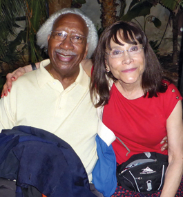 Nancy Winship, P'10, P'13, with Marvin Gilmore