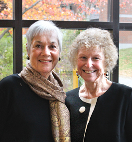 BNC's Madalyn Friedberg, national fundraising vice president (left), with Barbara Sander, national president.