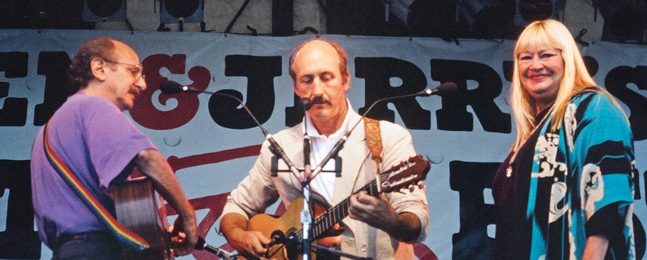 HOW MANY ROADS: Peter, Paul and Mary in the mid-1990s. The trio debuted at Newport in 1963, as did Bob Dylan, both singing versions of "Blowin' in the Wind."