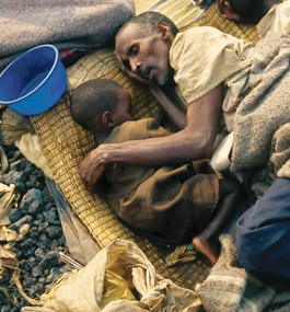 Photo of two Tutsi refugees.