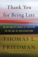 book cover: thank you for being late