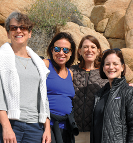 Photo of four alumnae