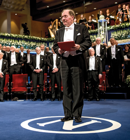Jeff Hall at the Nobel ceremony.