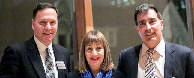 Mark Surchin with President Liebowitz and Judi Shostack