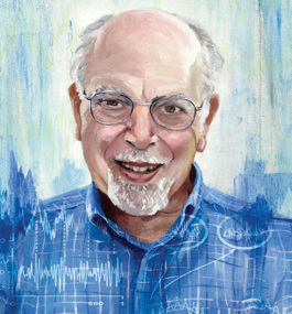 An illustrated portrait of John Lisman