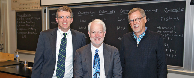 Biologist Stephen Van Hooser, Jay Pepose and David Fitzpatrick