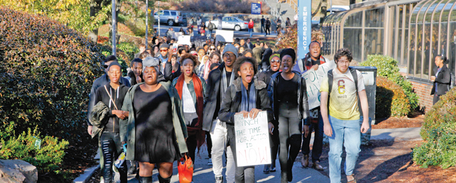 REDUX: #FordHall2015 activists take up the call for progress, 46 years after the protest that inspired their effort's name.