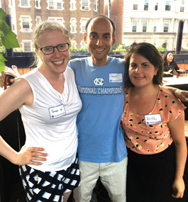 Attendees at an alumni happy hour in D.C.