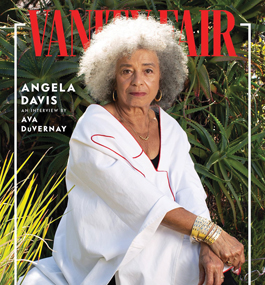 Cover of the digital edition of Vanity Fair magazine's September 2020 issue, featuring a photo of Angela Davis