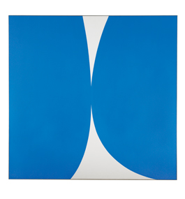 Ellsworth Kelly, “Blue White,” 1962. Oil on canvas. 