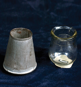 SANGUINE: Bleeding cups used during the 1860s.